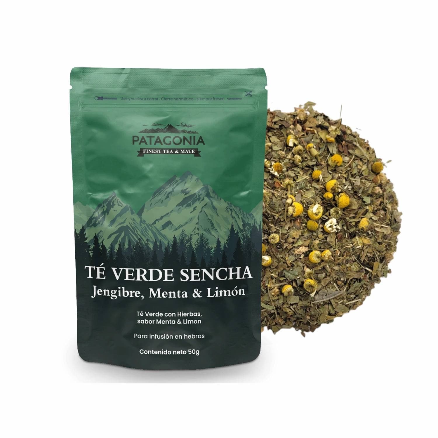 Té Verde Sencha Jengibre, Menta & Limón
